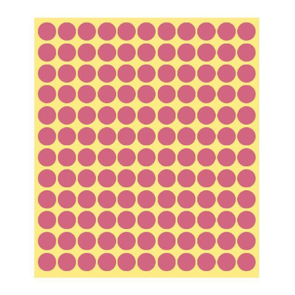 8/13/25/50mm Colour Sticker Dots Adhesive Round Labels Circular Scrapbooking Pink - Aimall