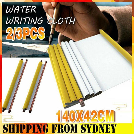 2-3PCS Chinese Magic Cloth Water Paper Calligraphy Fabric 1.4m Reusable Practice - Aimall