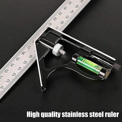 300mm Horizontal Movable Angle Ruler Adjustable Measuring Tool for Engineering