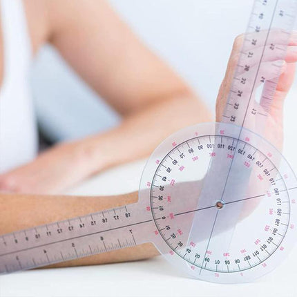 49CM 360 Degrees Calibrated Goniometer Physio Medical Joint Angle Measure Ruler - Aimall