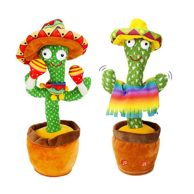 Talking Toy Dancing Cactus Doll Speak Talk Sound Record Repeat Kawaii Funny Toy - Aimall