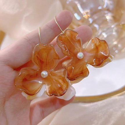 Retro Floral Geometric Earrings Vintage Fashion Jewelry for Women Accessories