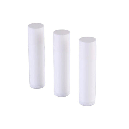 50pcs Lip Glaze Tubes Round Refillable PP Material Lip Balm Containers Red Tube