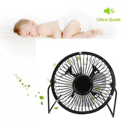 USB Powered Portable Mini Desk Fans Quiet Small Personal Table Cooler Fan