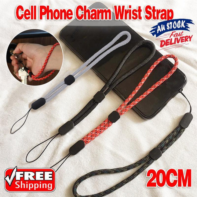 Cell Phone Charm Wrist Strap Lanyard Adjustable Length Lock Keychain USB Camera - Aimall
