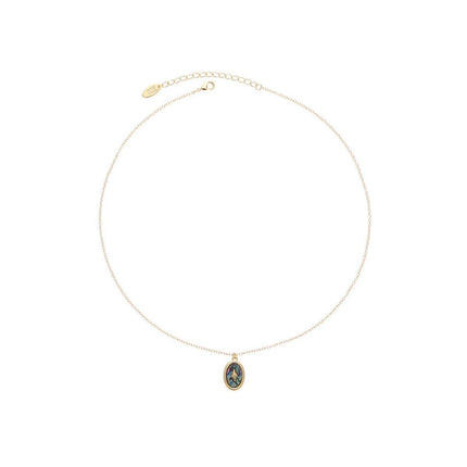 Retro Fashion Style Natural Stone Design Necklace for Women Vintage Jewelry