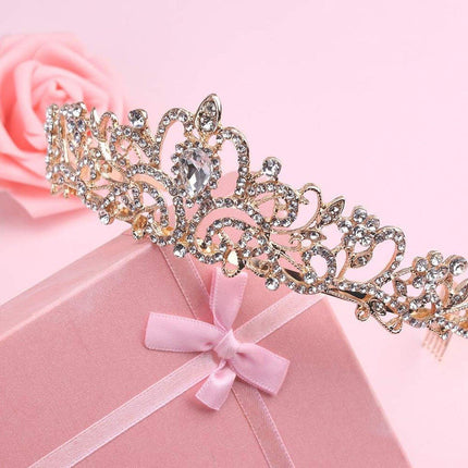 Crown Tiara Headband for Princess Wedding Party Bridal Costume Accessories