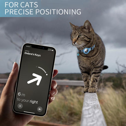 For Apple AirTag Cat Dog Collar Reflective Pet Collar Case Air Tag GPS Anti-lost - Aimall