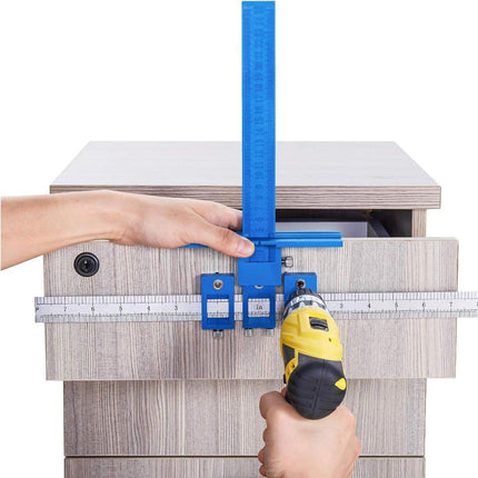 Furniture Carpentry Drill Guide Punch Locator Woodworking Hole Locator Ruler