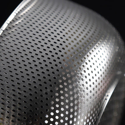 3PCS Stainless Steel Drain Basket Rice Washing Sieve Double Ear Strainer Basin
