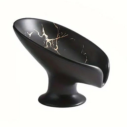 Light Luxury Ceramic Soap Dish Drainage Soap Holder Household Soap Storage Box