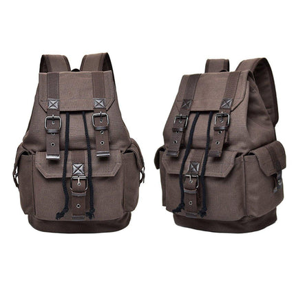 Unisex Retro Rucksack Large Capacity Travel Bag Leisure Backpack Schoolbag