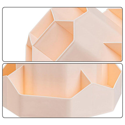 360 Degree Rotating Large Capacity Pen Holder Plastic Desktop Office Student Organizer