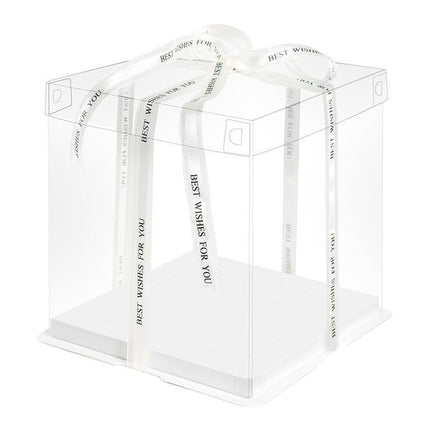 20 PCS Clear Treat Box Box Portable Cake Display Transparent Birthday Cake - Aimall