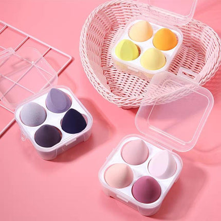 4PCS Value Makeup Foundation Blender Sponge Blending Puff Cosmetic Beauty Eggs - Aimall