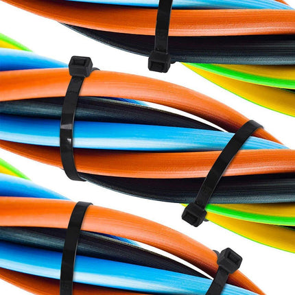 100-1000X Cable Ties Zip Ties Nylon UV Stabilised Plastic Electrical Bulk Wire Tie - Aimall