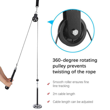 Home Fitness Equipment Pull Down Training Set Tricep Workout Accessories Gym
