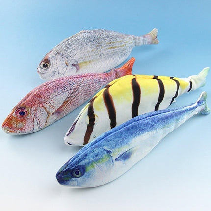 Creative Simulation Fish Pencil Case Large Capacity for Students Stationery Case