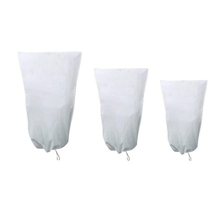 Plant Cover Freeze Frost Protection Bag Drawstring Garden Shrubs Bag Reusable - Aimall