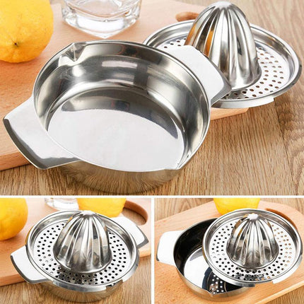 Stainless Steel Fruit Lemon Citrus Orange Juicer /Manual Press Squeezer OZ - Aimall