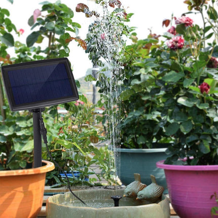 Solar Powered Water Fountain Pump Garden Pond Submersible Filter Fish Tank Kit