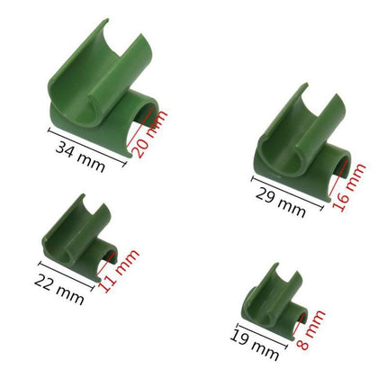 24PCS Plant Trellis Connector Clip Stake Clips For Fixed Garden Frame Rod 8-20mm - Aimall