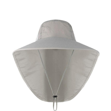 1x Neck Flap Cap Unisex Outdoor Sport Fishing Hat Sun Protection Wide Brim Cover - Aimall