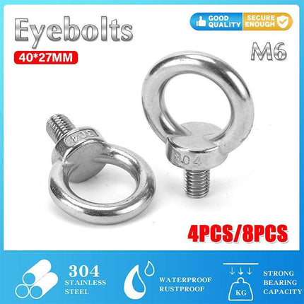 4/8PCS Eye bolt tie down kit for Rhino Pioneer Platform Roof Rack Fix The 4WD Awning - Aimall