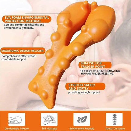 Orthopedic Lumbar Pillow Acupressure Massage Cushion for Back Neck Pain Relief