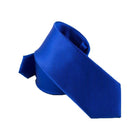 Men's Skinny Tie Fashion Solid Plain Satin Formal Wedding Casual Necktie Ties - Aimall
