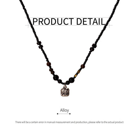 Handmade Beaded Collarbone Necklace for Women Luxury Couple Niche Neckchain