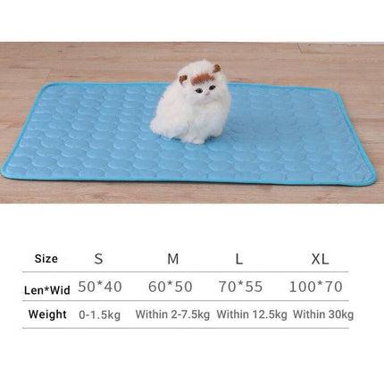 Pet Cool Gel Mat Dog Cat Bed Non-Toxic Breathable Summer Pad 5 Sizes Dog Pad AU - Aimall