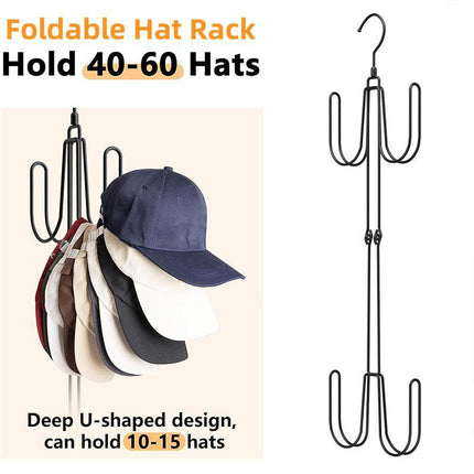 Multi-functional Hat Storage Rack Double Hanging Organizer for Hats Accessories