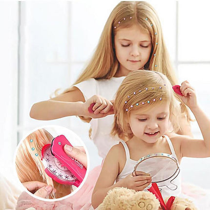 Diamond Hair Sparkle Stapler Machine Tools Kit Gems for Shirt Decor Girls - Aimall