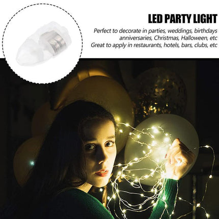 UP 100PCS LED Balloon Lamp Lights Lantern Light Balloons Glow Christmas Party - Aimall