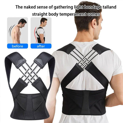 Adjustable Back Posture Corrector Support Belt for Unisex Hunchback Correction