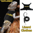 Lizard Clothing with Lead Rope Outdoor Climbing Pet Harness Comfortable Design