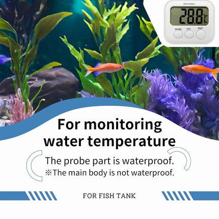 Digital Thermometer with Probe for Refrigerator Fish Tank Aquarium Temperature