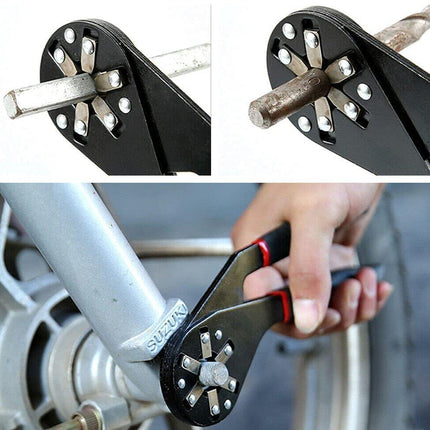 6/8 inch Universal Adjustable Wrench Hand Tool Multi-function Hex Socket Spanner