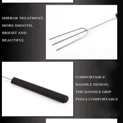 10PCS Stainless Steel Chocolate Dipping Fork Set Cake Decorating Tool Fruit Fork