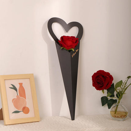 50pcs Heart Shaped Flower Box Creative Gift Bouquet Packaging Fresh Flower Box