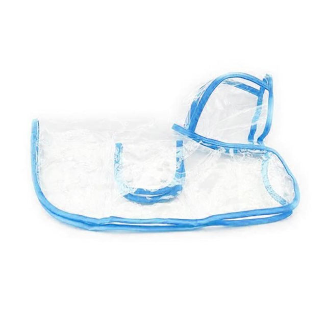 Puppy Waterproof Pet Dog Raincoat Jacket Clothes Vest Rain Coat Outdoor Hoodies Blue - Aimall
