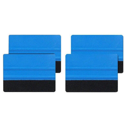 4Pcs Car Wrapping Vinyl Squeegee Scraper Tool Wrap Soft Felt Edge Sticker Tools - Aimall