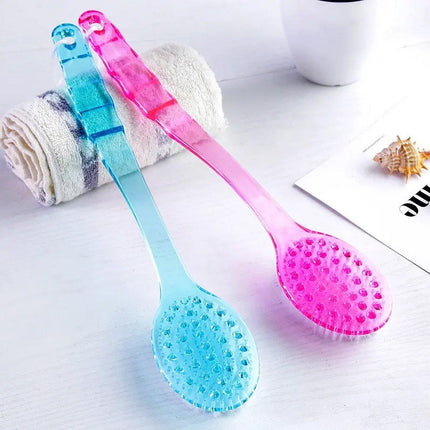 3X Back Cleaning Tool Body Long Handle Shower Brush Bath Sponge Massager Scrubber