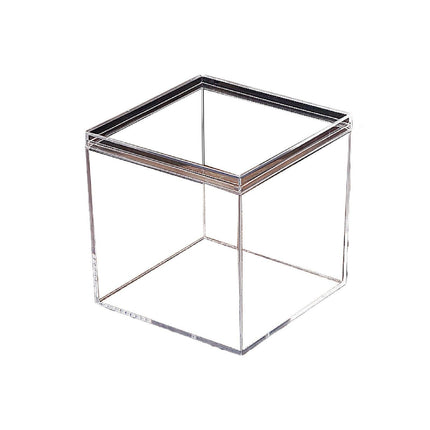 10pcs Clear Acrylic Plastic Boxes Square Storage Containers for Food  Small Item