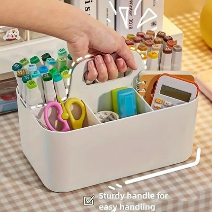 Multi Functional Desktop Organizer Compartmentalized Storage Box Portable Basket
