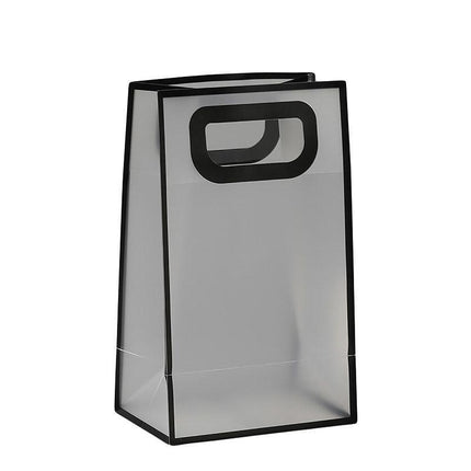 25pcs Transparent Frosted PVC Tote Bags Clear Plastic Gift and Clothing Bags