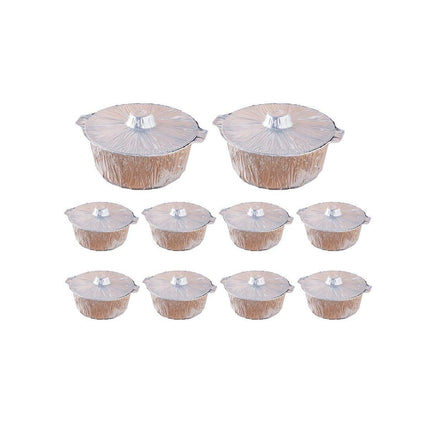 10PCS Duty Aluminum Foil Pots for Hotpot Camping Picnic Tinfoil field cutlery