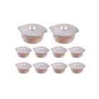 10PCS Duty Aluminum Foil Pots for Hotpot Camping Picnic Tinfoil field cutlery