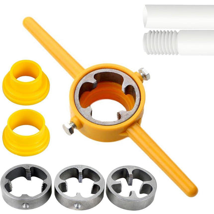 6Pcs Set Plumbing Water Pipe Die Plastic Maker Screw Die Pipe Thread Hand Tool